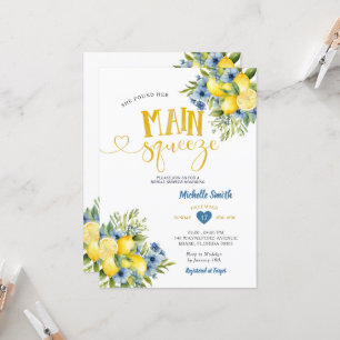 Sie fand ihr Haupt-Squeeze-Limonade-Brautparty Einladung