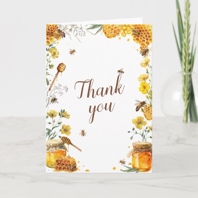 Sie fand ihr Honey-Brautparty Dankeskarte (Vorderseite)