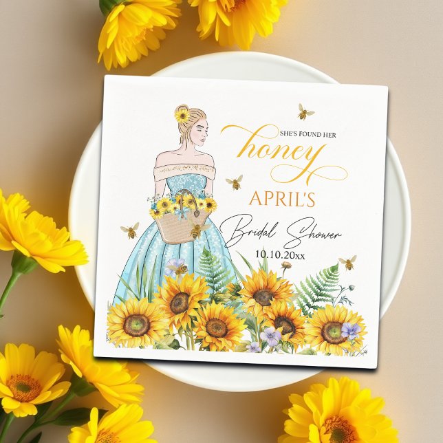 Sie fand ihr Honey-Brautparty Serviette (Von Creator hochgeladen)