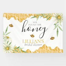 Sie fand ihr Honig Daisy Bee Brautparty-Banner