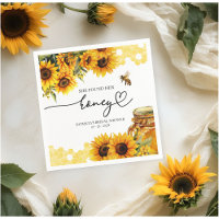 Sie fand ihr Honig-Sonnenblumen-Brautparty