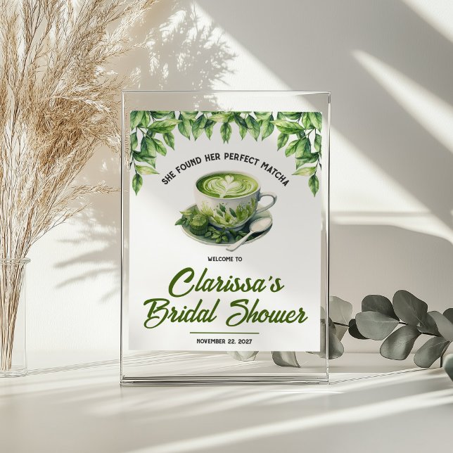Sie fand ihr perfektes Matcha-Brautabschied-Willko Poster (Von Creator hochgeladen)