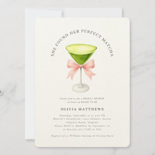 Sie fand ihr perfektes Matcha-Brautparty Einladung