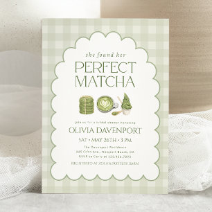 Sie fand ihr perfektes Matcha-Brautparty Einladung