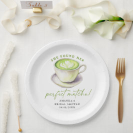 Sie fand ihr perfektes Matcha-Brautparty Pappteller