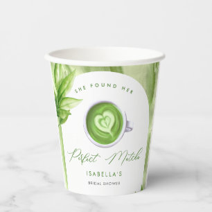 Sie fand ihr perfektes Matcha elegante Bridal Show Pappbecher