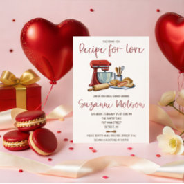 Sie fand ihr Rezept für die Liebe! Brautparty Einladung