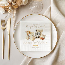 Sie fand ihr Rezept für die Liebe! Brautparty Serviette