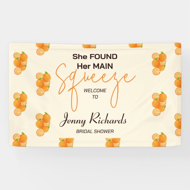 Sie fand ihr Squeeze-Brautparty Banner (Horizontal)