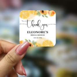 Sie fand ihr Squeeze-Brautparty Quadratischer Aufkleber