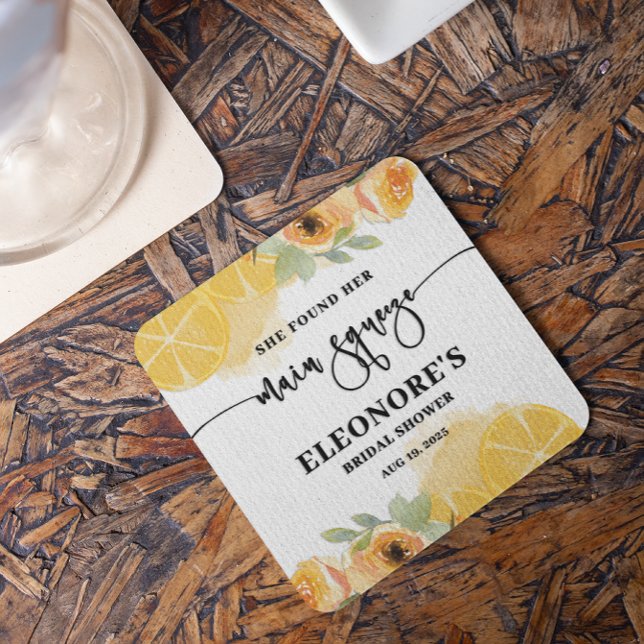 Sie fand ihr Squeeze-Brautparty Rechteckiger Pappuntersetzer (Von Creator hochgeladen)