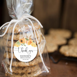 Sie fand ihr Squeeze-Brautparty Runder Aufkleber