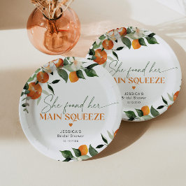Sie fand ihr wichtigstes Zitrusfrüchte-Brautparty Pappteller