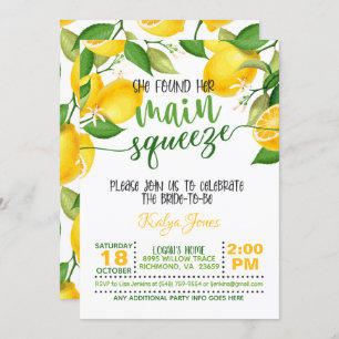 Sie fand ihre Hauptpresse - Brautparty Einladung