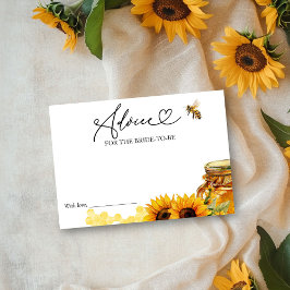 Sie fand ihre Honey Brautparty Advice Card Einladung