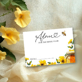 Sie fand ihre Honey Brautparty Advice Card Einladung