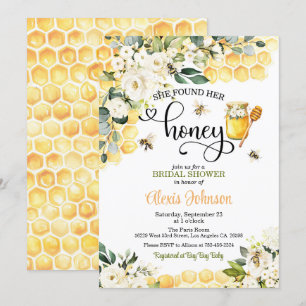 Sie fand ihre Honey Bridal Dusche Einladung