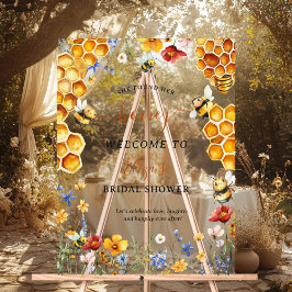 Sie fand ihre Honey Wildblume als Welcome Bridal Acrylschild