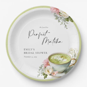 Sie fand ihre perfekte Matcha-Brautparty Pappteller