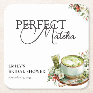 Sie fand ihre perfekte Matcha-Brautparty Rechteckiger Pappuntersetzer