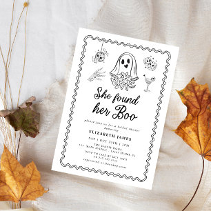 Sie fand ihren Boo Ghost Floral  Brautjungfern-Ein Einladung