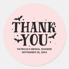 Sie fand ihren Boo Halloween Brautparty Classic Runder Aufkleber