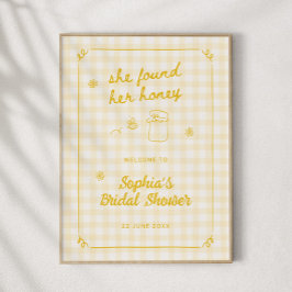 Sie fand ihren Brautparty "Willkommen" Poster