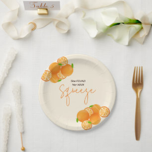 Sie fand ihren Bridal Shower Squeeze Pappteller