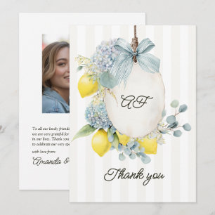 Sie fand ihren Hauptbräutigam Floral-Braut-Party Dankeskarte