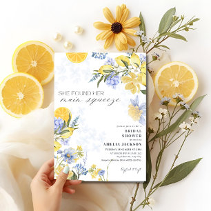 Sie fand ihren Hauptbräutigam Lemon Brautparty Einladung