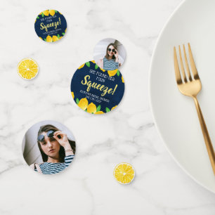 Sie fand ihren Hauptbräutigam Lemon Brautparty Konfetti