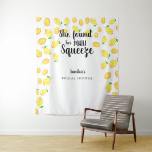 Sie fand ihren Hauptbräutigam Lemon Junggesellinne Wandteppich