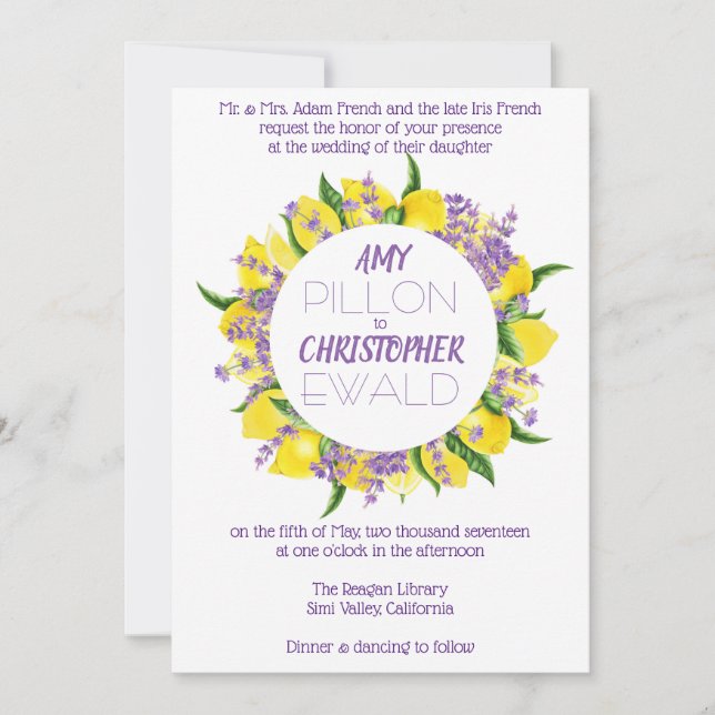 Sie fand ihren Hauptpresse - Einladung zur Hochzei (Vorderseite)