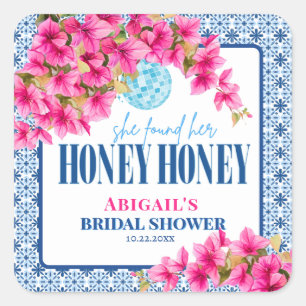 Sie fand ihren HONEY HONEY Quadratischer Aufkleber