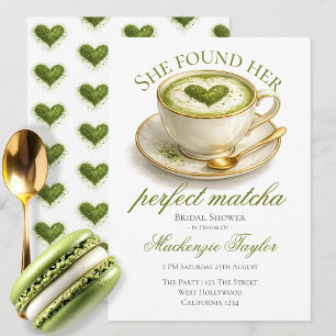 Sie fand ihren perfekten Matcha-Junggesellinnenabs Einladung