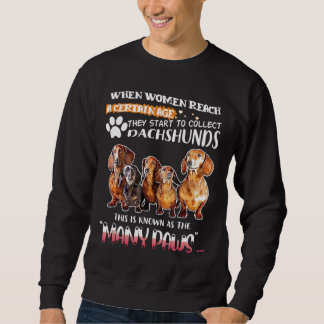 Sie fangen an, Dackel-Hundeshirt zu sammeln Sweatshirt