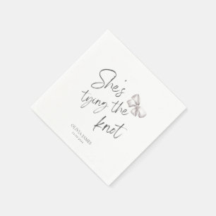 Sie feiert Junggesellinnenabschied Serviette