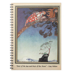 Sie flogen vom Schloss Kay Nielsen weg Notizblock