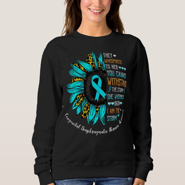 Sie flüsterte, ich bin das Sturm-Kongenitale Diaph Sweatshirt (Vorderseite)