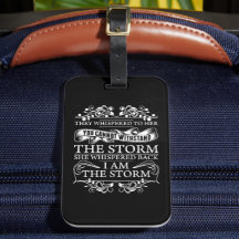 Sie flüsterte zurück, ich bin der Sturm