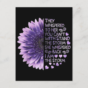 Sie flüsterten ihr zu, dass ihr den Sto nicht steh Begleitkarte