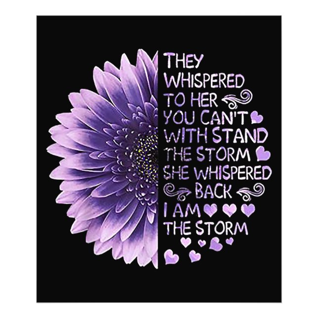 Sie flüsterten ihr zu, dass ihr den Sto nicht steh Fotodruck (Vorne)