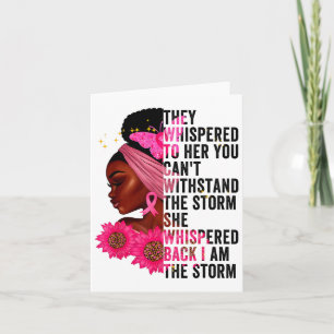 Sie flüsterten ihr zu, dass ihr die Stor nicht aus Karte