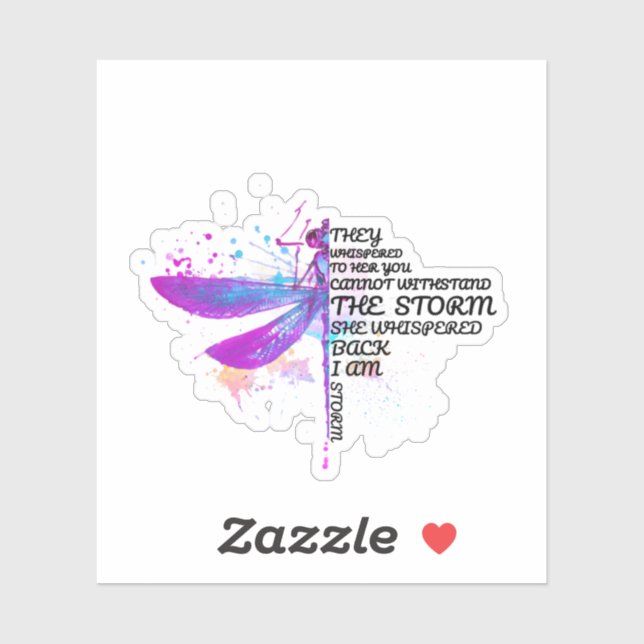 Sie flüsterten ihr zu, dass ihr Sturm nicht aushal Aufkleber (Blatt)