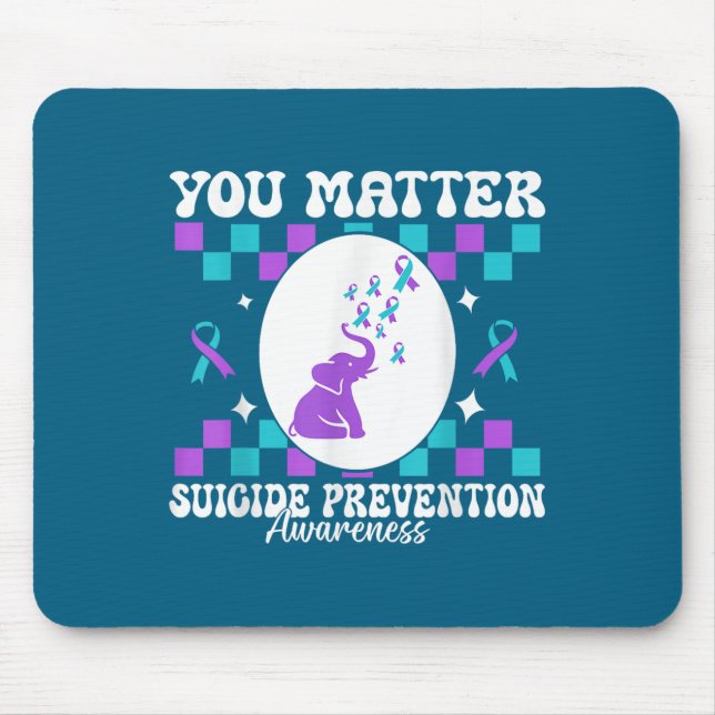 Sie Frauen für Suizidpräventionsbewusstsein  Mousepad (Vorne)