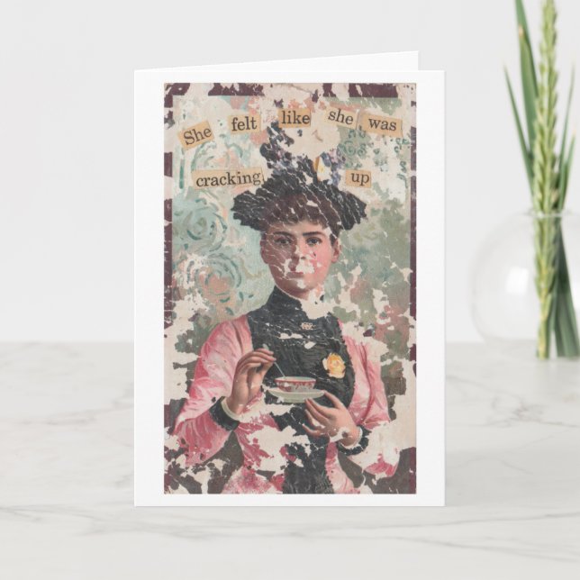 SIE FÜHLTE SICH, ALS HÄTTE SIE DEN Spaß Gree Karte (Vorderseite)