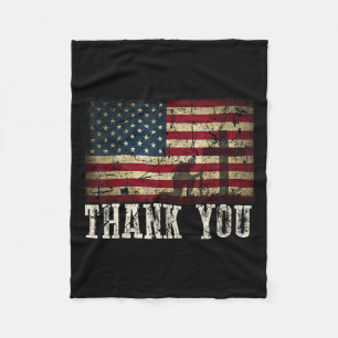 Sie für Ihre Dienste Patriotic - Veterans Day for Fleecedecke