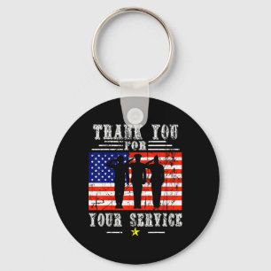 Sie für Ihre Dienste Patriotic - Veterans Day for Schlüsselanhänger