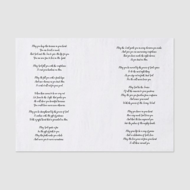 Sie Gebete #2 Decoupage Seidenpapier (Vorderseite)