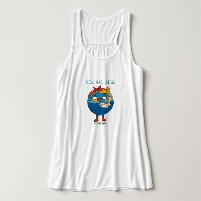 Sie gehen, Mädchen Tank Top (Design Vorderseite)